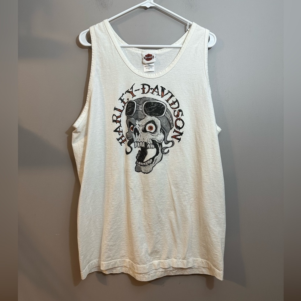 Vintage Harley Davidson Tank Top shirt skull XL